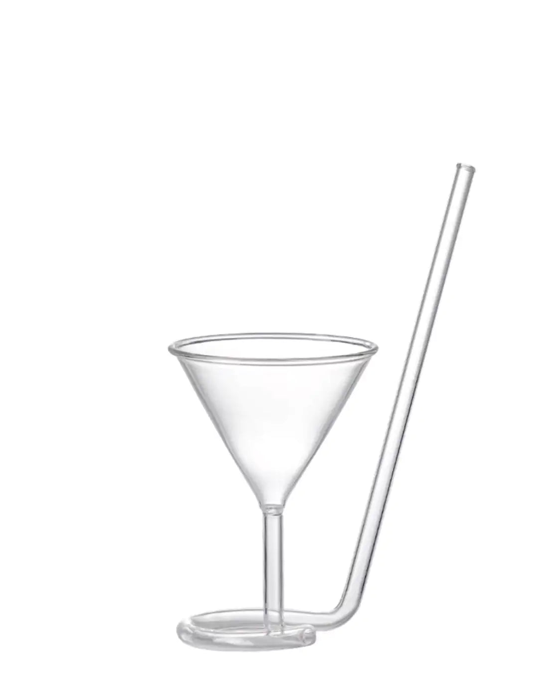 Lux Built In Straw Cocktail Glass